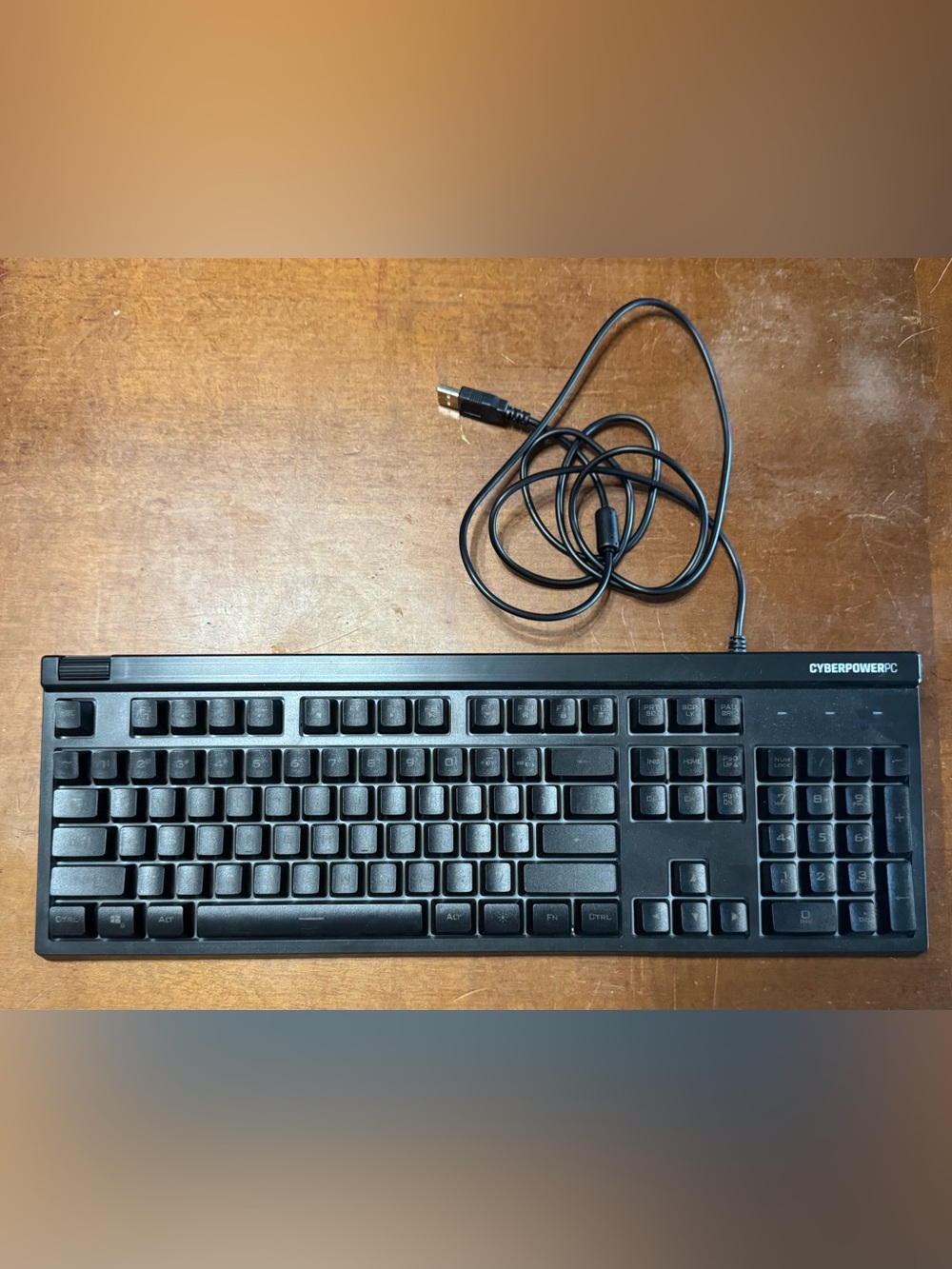 Cyberpowerpc RGB LED Multimedia Wired Gaming USB Keyboard